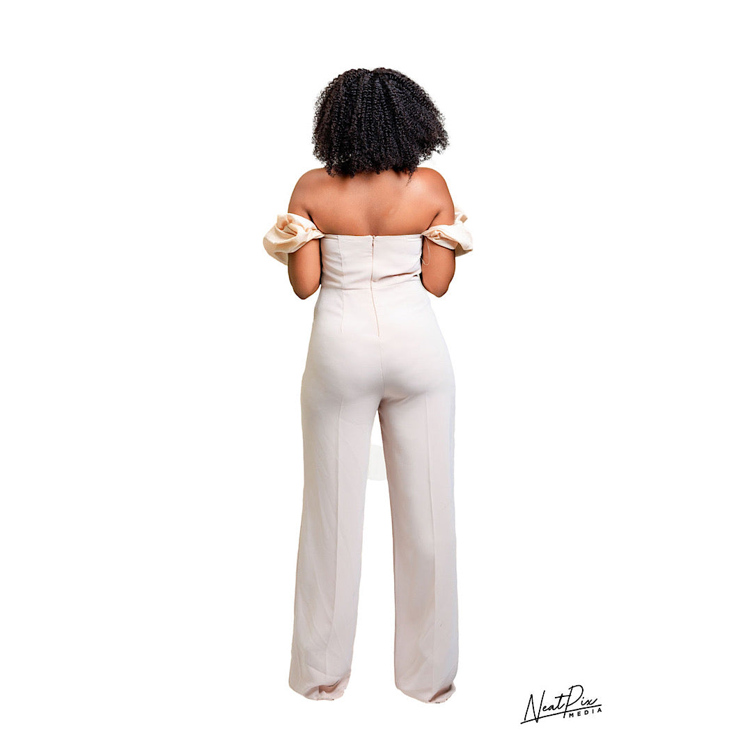 Baige party jumpsuit