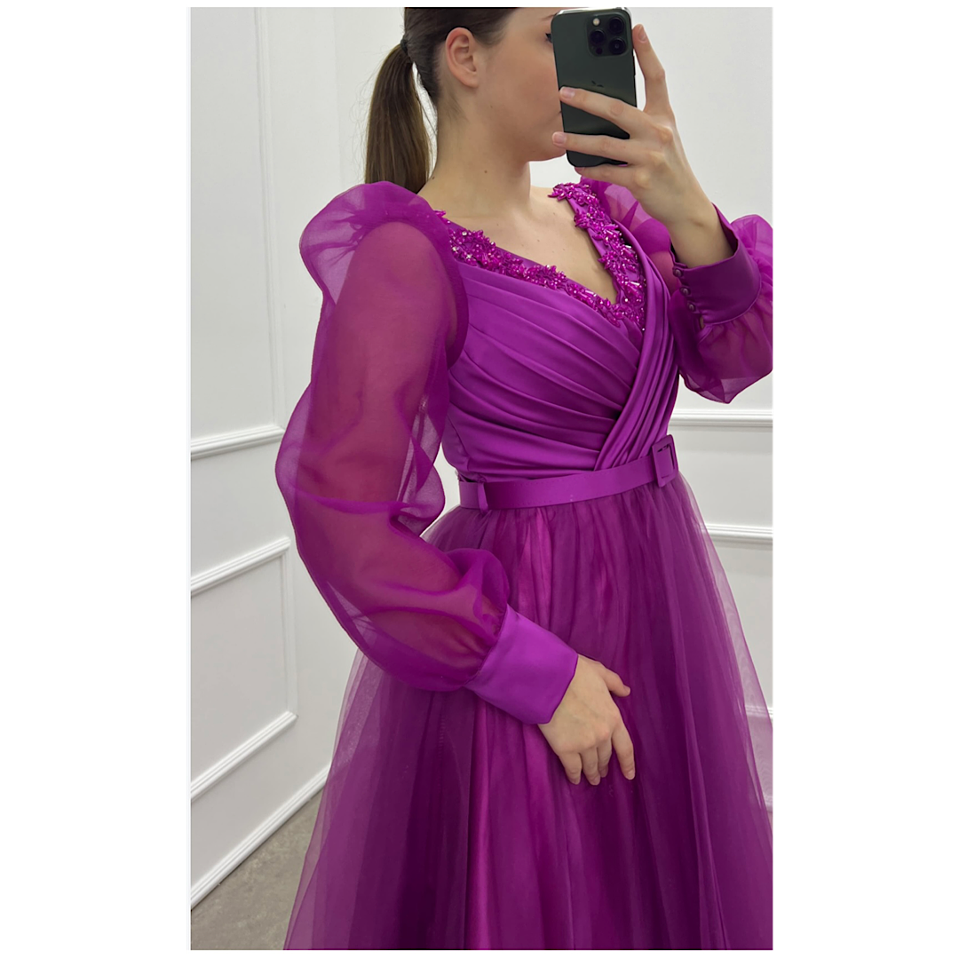 Fuchsia party dress