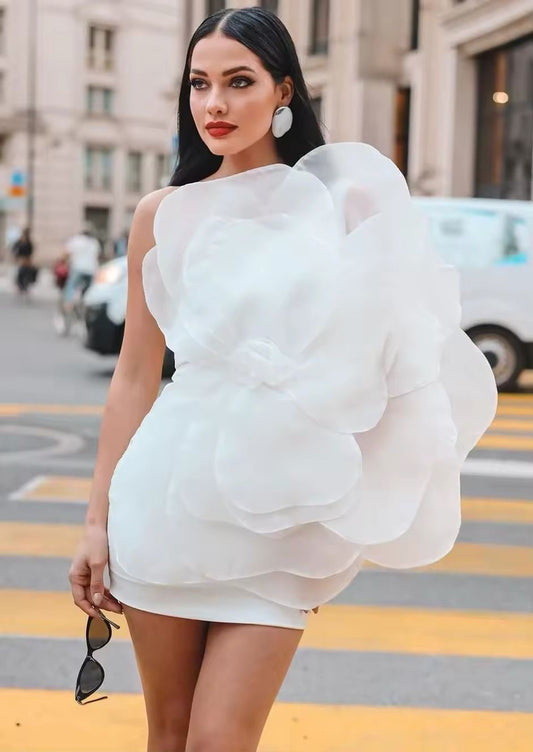 White flower Dress