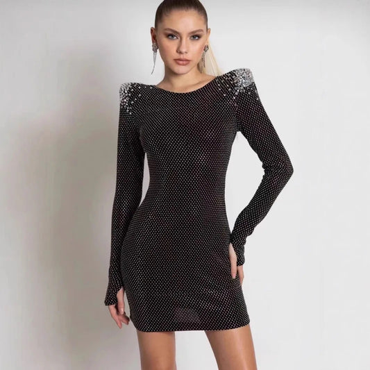 Long sleeve mini dress