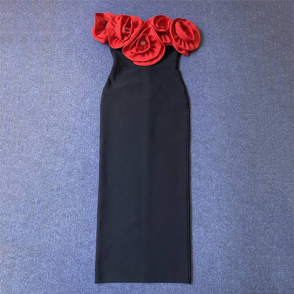 Black Red Flower
